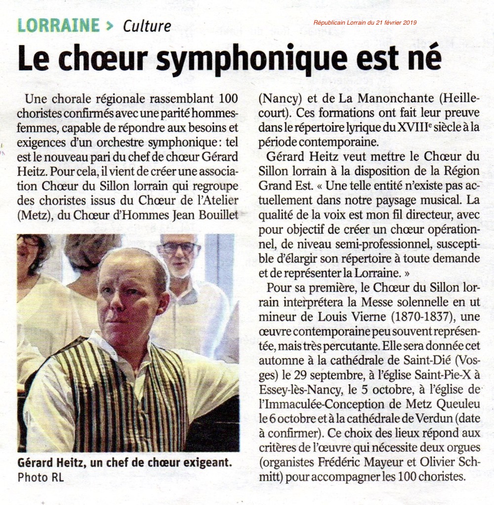 CSL Le choeur symphonique est né